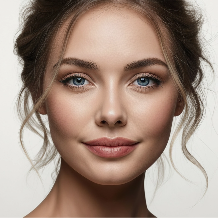 woman portrait light background